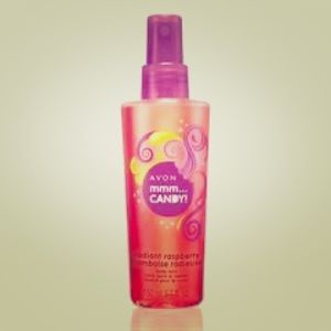 Avon mmm candy radiant raspberry spray NEW